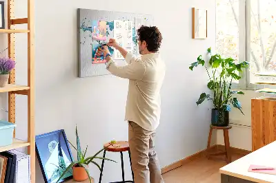 Tableau d'affichage en liège Carte du monde aquatique