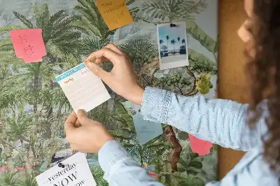 Tableau de liège motif jungle et environnement naturel