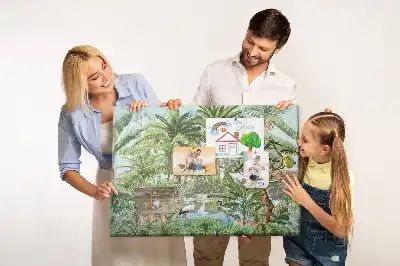 Tableau de liège motif jungle et environnement naturel