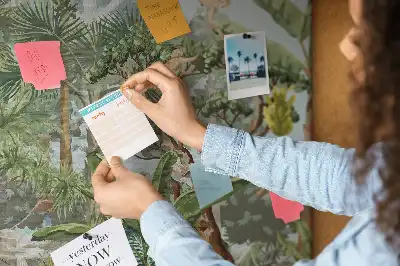 Tableau de liège motif jungle et environnement naturel