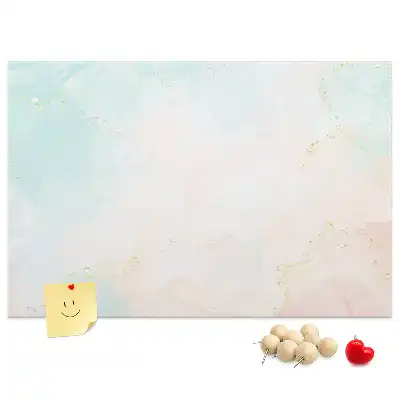 Tableau d’affichage en liège motif aquarelle marbre