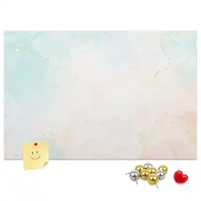 Tableau d’affichage en liège motif aquarelle marbre