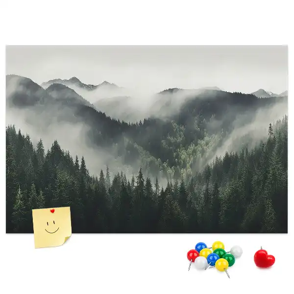 Tableau en liège déco Forêt paysage