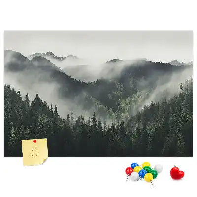 Tableau en liège décoratif paysage de forêt