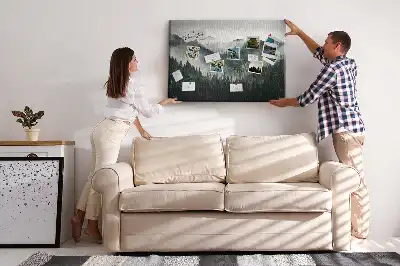 Tableau en liège déco Forêt paysage