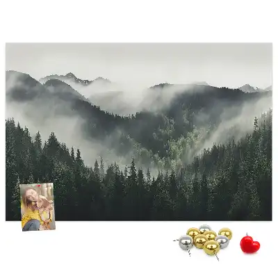 Tableau en liège déco Forêt paysage