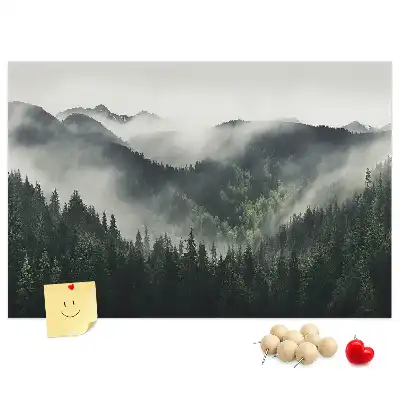 Tableau en liège déco Forêt paysage