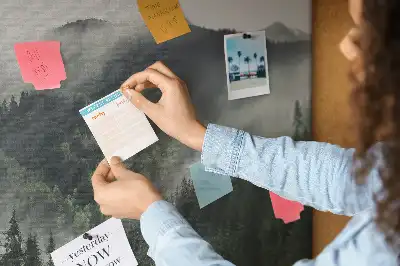 Tableau en liège déco Forêt paysage