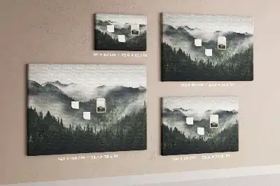 Tableau en liège déco Forêt paysage