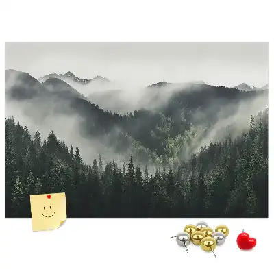 Tableau en liège déco Forêt paysage