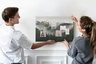 Tableau en liège déco Forêt paysage