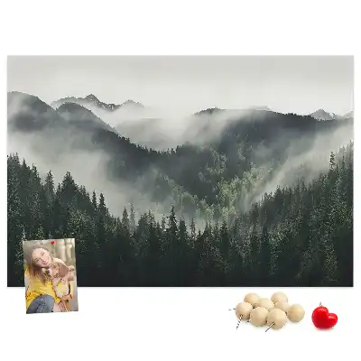 Tableau en liège déco Forêt paysage