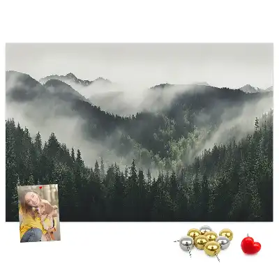 Tableau en liège déco Forêt paysage