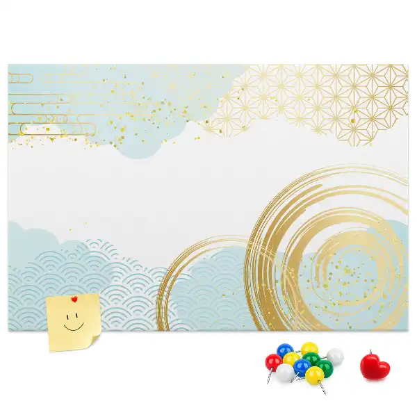 Tableau de liège à motif graphique décoratif