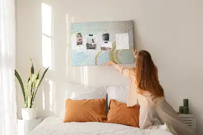 Tableau de liège à motif graphique décoratif
