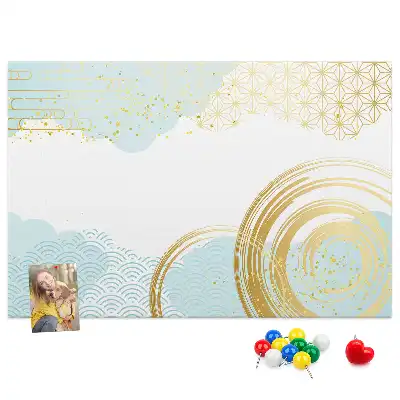 Tableau de liège à motif graphique décoratif