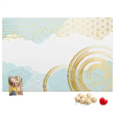 Tableau de liège à motif graphique décoratif