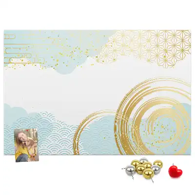 Tableau de liège à motif graphique décoratif