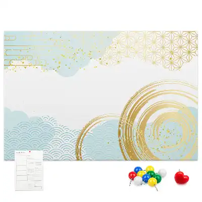 Tableau de liège à motif graphique décoratif