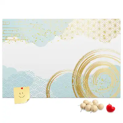 Tableau de liège à motif graphique décoratif