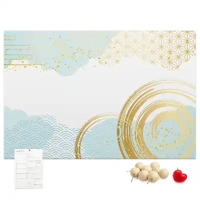 Tableau de liège à motif graphique décoratif