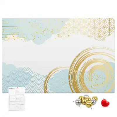 Tableau de liège à motif graphique décoratif