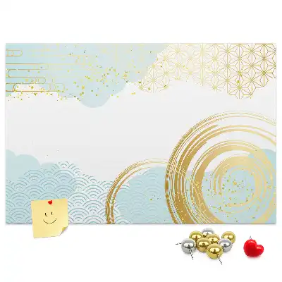 Tableau de liège à motif graphique décoratif