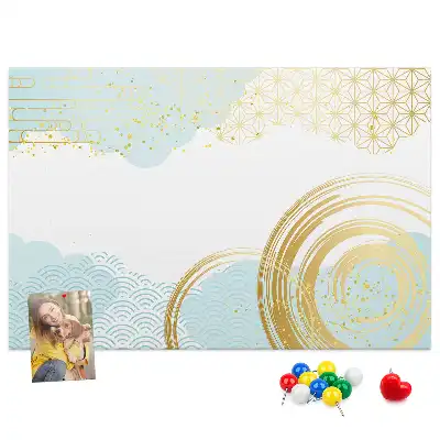Tableau de liège à motif graphique décoratif