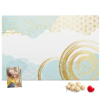 Tableau de liège à motif graphique décoratif