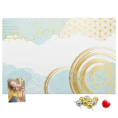 Tableau de liège à motif graphique décoratif