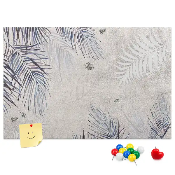 Tableau en liège décoratif motif feuille de palmier