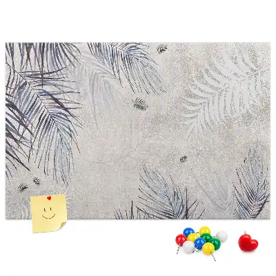 Tableau en liège décoratif motif feuille de palmier