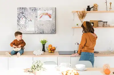 Tableau en liège décoratif motif feuille de palmier