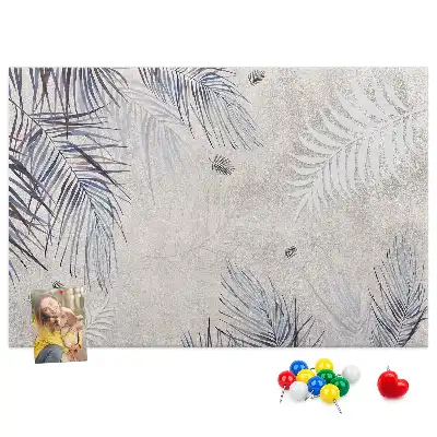 Tableau en liège décoratif motif feuille de palmier