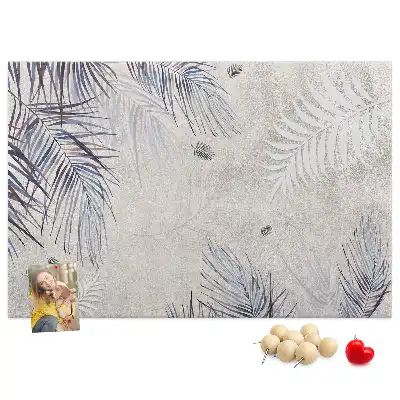 Tableau en liège décoratif motif feuille de palmier