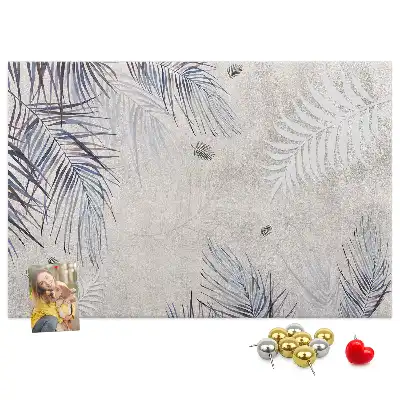 Tableau en liège décoratif motif feuille de palmier