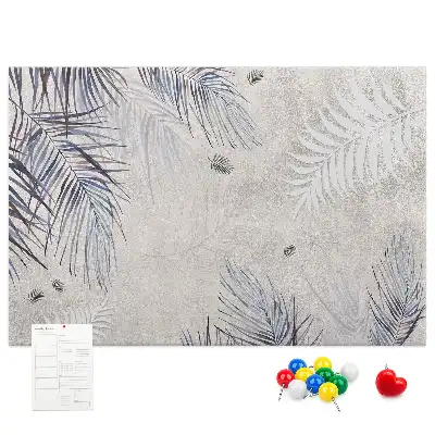 Tableau en liège décoratif motif feuille de palmier