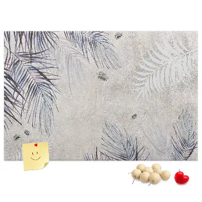 Tableau en liège décoratif motif feuille de palmier