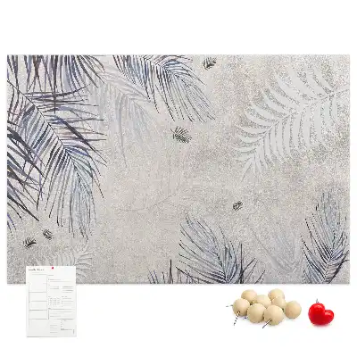 Tableau en liège décoratif motif feuille de palmier