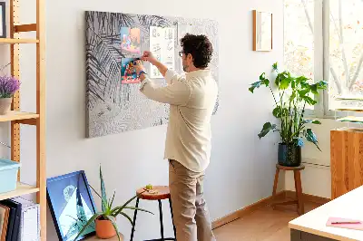 Tableau en liège décoratif motif feuille de palmier