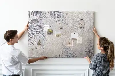 Tableau en liège décoratif motif feuille de palmier