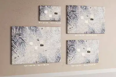 Tableau en liège décoratif motif feuille de palmier