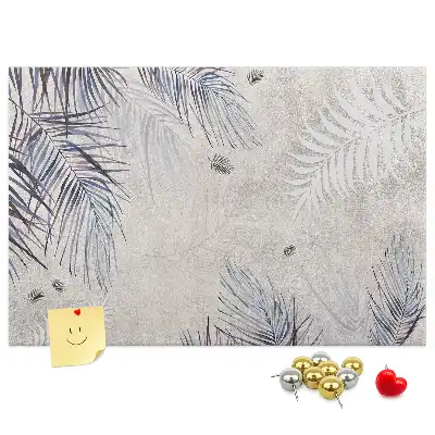 Tableau en liège décoratif motif feuille de palmier