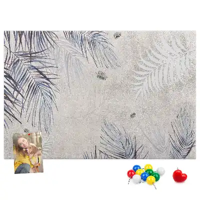Tableau en liège décoratif motif feuille de palmier