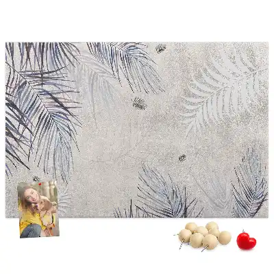 Tableau en liège décoratif motif feuille de palmier