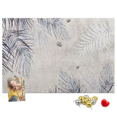 Tableau en liège décoratif motif feuille de palmier