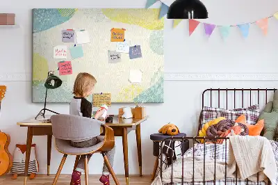 Tableau d’affichage en liège avec cadre à motifs