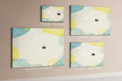 Tableau d’affichage en liège avec cadre à motifs