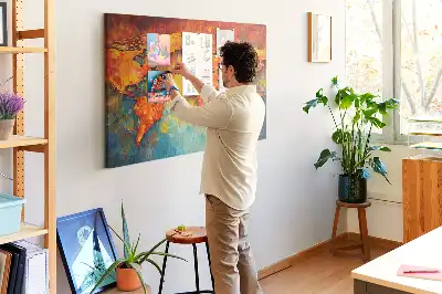 Carte du monde décorative en liège