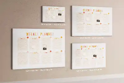 Tableau d’affichage en liège Planning de sept jours